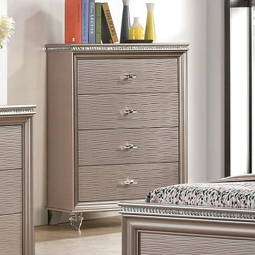 ALLIE Chest, Rose Gold - Dream Home Furniture & Mattress (Waite Park, MN)