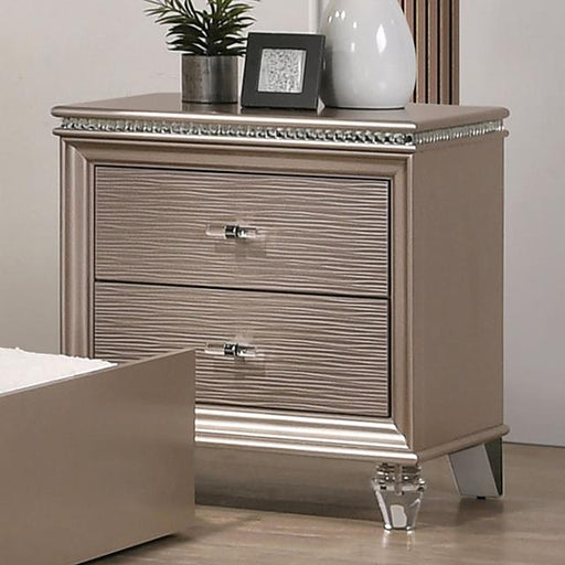ALLIE Night Stand, Rose Gold - Dream Home Furniture & Mattress (Waite Park, MN)