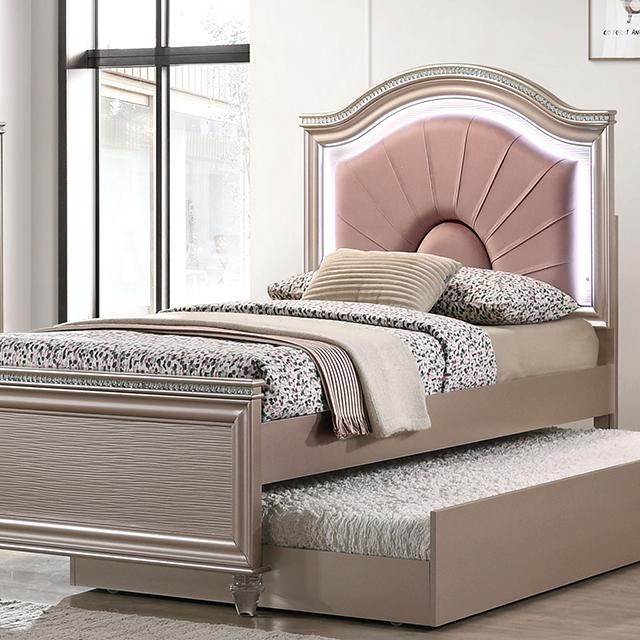 ALLIE Full Bed, Rose Gold - Dream Home Furniture & Mattress (Waite Park, MN)