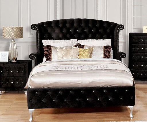 Alzire Black Cal.King Bed - Dream Home Furniture & Mattress (Waite Park, MN)