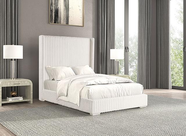 Cadwell E.King, Queen, & Full Bed White, Gray, & Black - Dream Home Furniture & Mattress (Waite Park, MN)
