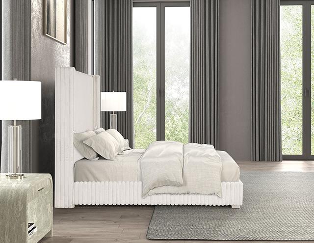 Cadwell E.King, Queen, & Full Bed White, Gray, & Black - Dream Home Furniture & Mattress (Waite Park, MN)