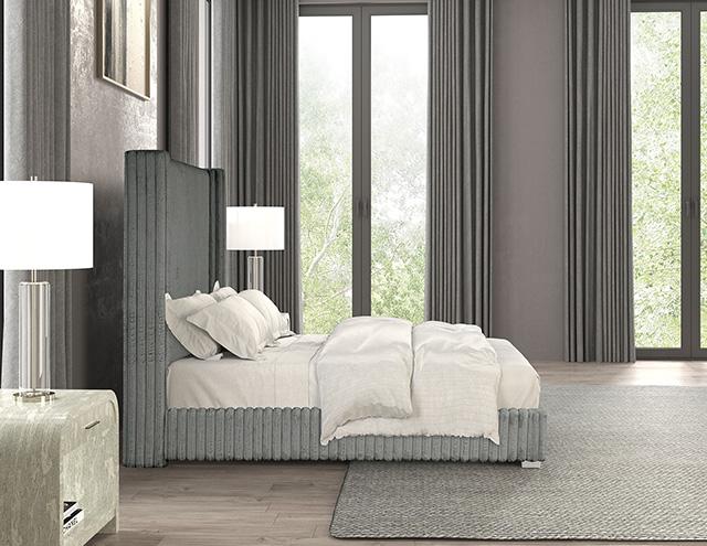 Cadwell E.King, Queen, & Full Bed White, Gray, & Black - Dream Home Furniture & Mattress (Waite Park, MN)
