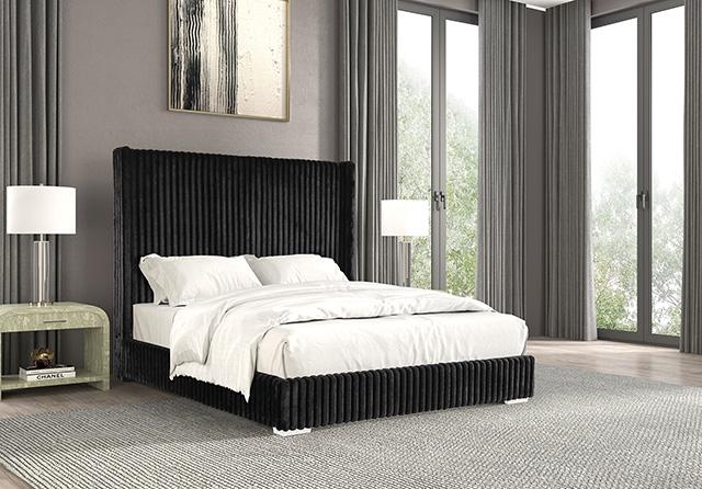 Cadwell E.King, Queen, & Full Bed White, Gray, & Black - Dream Home Furniture & Mattress (Waite Park, MN)