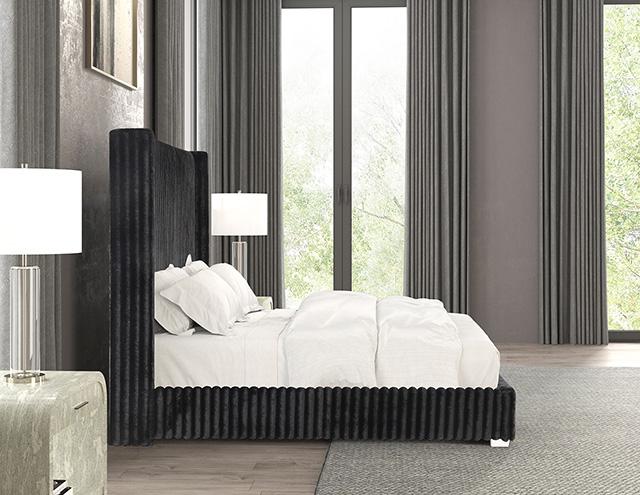 Cadwell E.King, Queen, & Full Bed White, Gray, & Black - Dream Home Furniture & Mattress (Waite Park, MN)