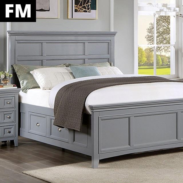 Castlile Bed Grey - Dream Home Furniture & Mattress (Waite Park, MN)