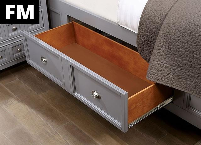 Castlile Bed Grey - Dream Home Furniture & Mattress (Waite Park, MN)