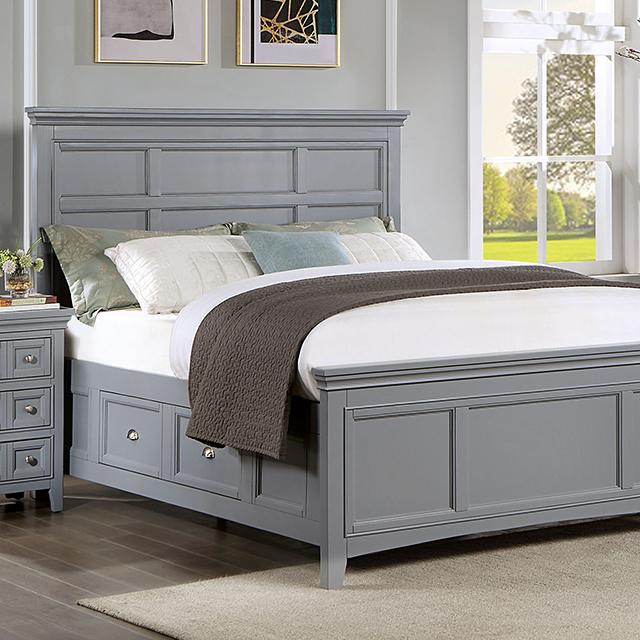 CASTLILE Queen Bed, Gray - Dream Home Furniture & Mattress (Waite Park, MN)