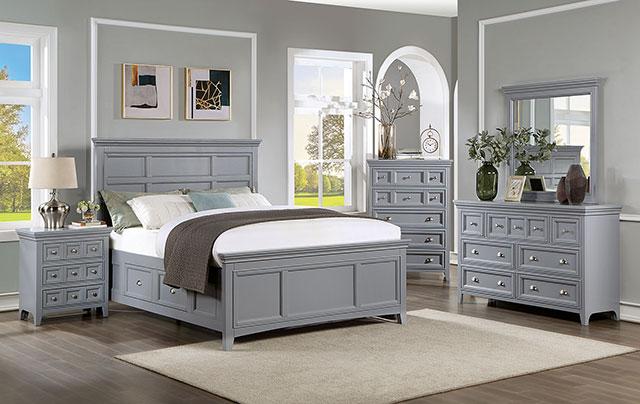 CASTLILE Queen Bed, Gray - Dream Home Furniture & Mattress (Waite Park, MN)