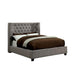 Cayla Cal.King, E.King, & Queen Bed Silver & Grey - Dream Home Furniture & Mattress (Waite Park, MN)
