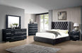 Cayla Cal.King, E.King, & Queen Bed Silver & Grey - Dream Home Furniture & Mattress (Waite Park, MN)