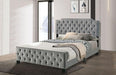 CHARLIZE Cal.King Bed, Gray - Dream Home Furniture & Mattress (Waite Park, MN)