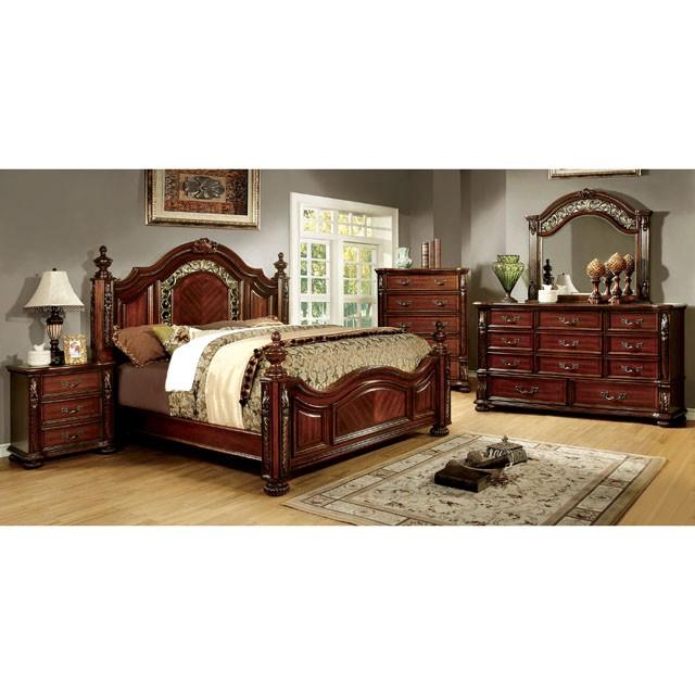 ARTHUR Brown Cherry Mirror - Dream Home Furniture & Mattress (Waite Park, MN)