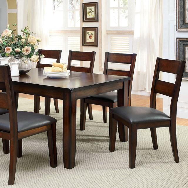 DICKINSON I Dark Cherry Dining Table w/ 18" Leaf - Dream Home Furniture & Mattress (Waite Park, MN)