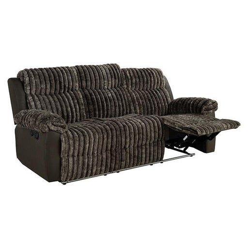 Dionysus Manual Reclining Sofa Brown - Dream Home Furniture & Mattress (Waite Park, MN)