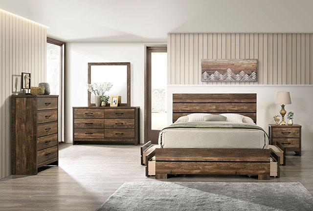DUCKWORTH Mirror, Light Walnut - Dream Home Furniture & Mattress (Waite Park, MN)