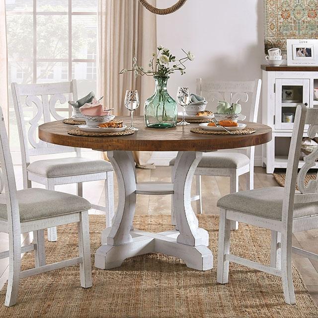 Auletta Transitional Round Dining Table - Dream Home Furniture & Mattress (Waite Park, MN)