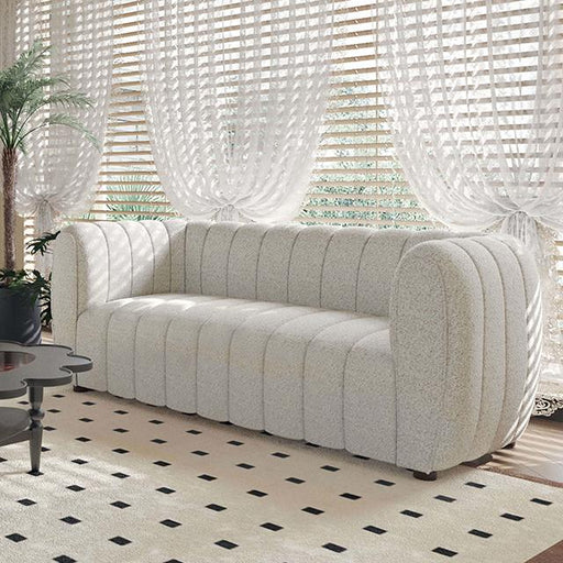 AVERSA Loveseat, Off-White - Dream Home Furniture & Mattress (Waite Park, MN)