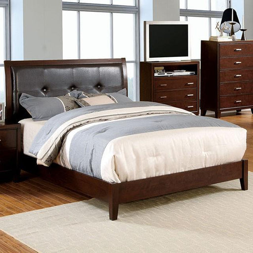 Enrico I Brown Cherry E.King Bed - Dream Home Furniture & Mattress (Waite Park, MN)