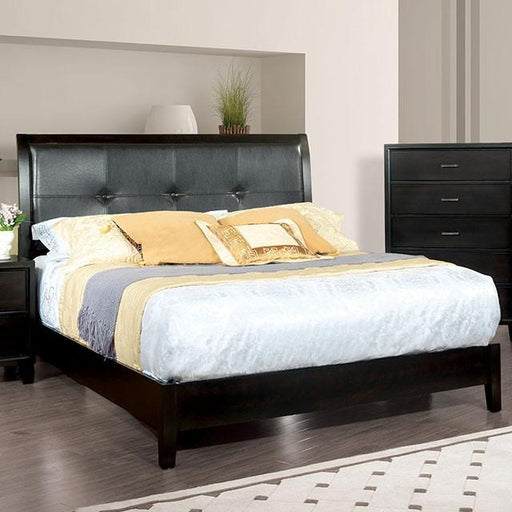 Enrico Full Queen Bed Brown, Black, & Cherry - Dream Home Furniture & Mattress (Waite Park, MN)