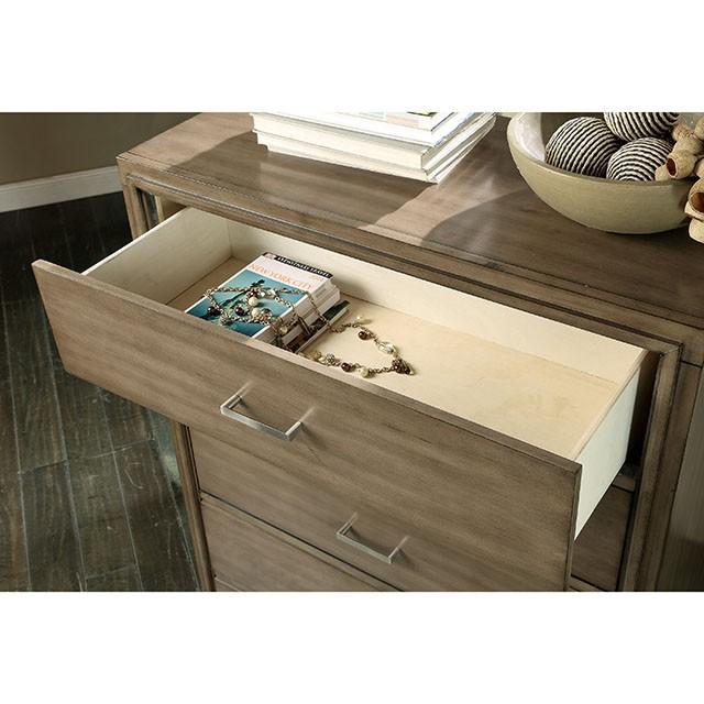 ENRICO I Gray Cal.King Bed - Dream Home Furniture & Mattress (Waite Park, MN)