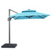 Fida 8 Ft Square Umbrella w/ Double Top + 37" Large Base - Dream Home Furniture & Mattress (Waite Park, MN)