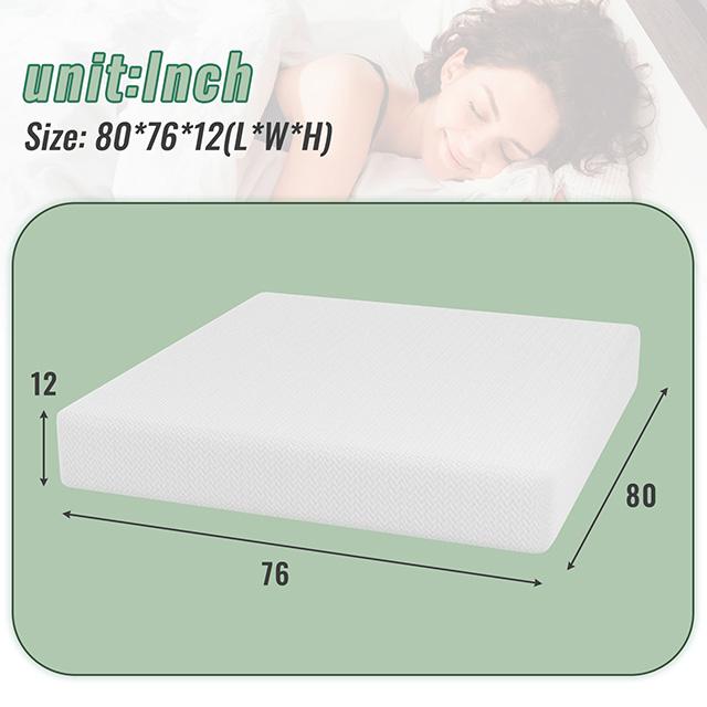 Coreopsis 12" E.King Memory Foam Wave Comfort - Dream Home Furniture & Mattress (Waite Park, MN)