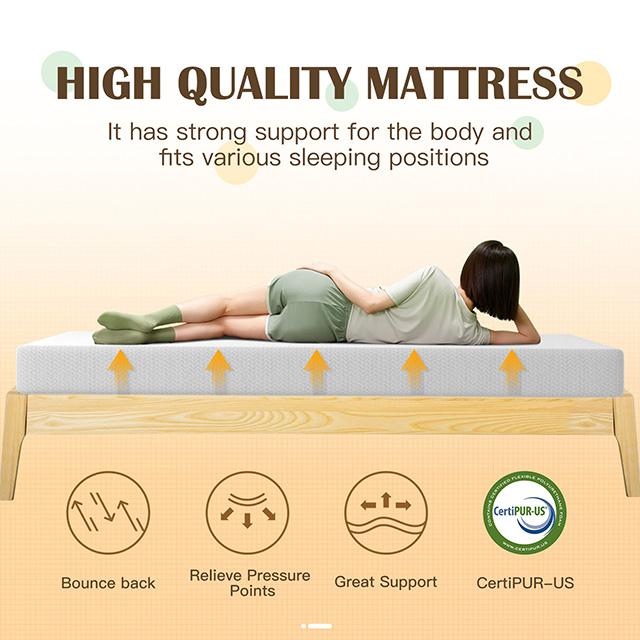 Forsythia 8" Queen Green Tea Gel Memory Foam - Dream Home Furniture & Mattress (Waite Park, MN)
