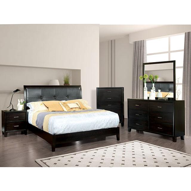 Enrico I Espresso Cal.King Bed - Dream Home Furniture & Mattress (Waite Park, MN)