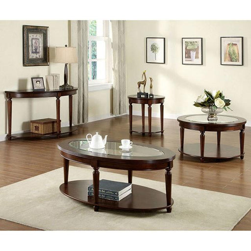 Granvia Dark Cherry End Table - Dream Home Furniture & Mattress (Waite Park, MN)