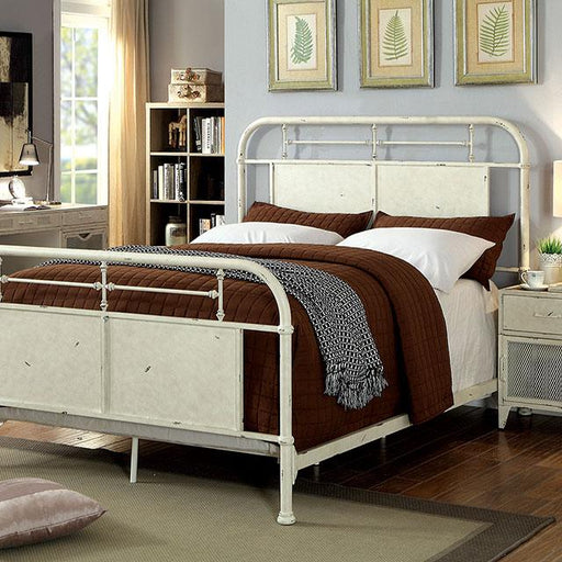 Haldus Cal.King, E.King, & Twin Bed White, Ivory, & Red - Dream Home Furniture & Mattress (Waite Park, MN)