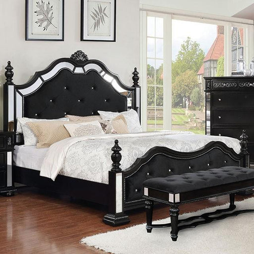 Azha Black Cal.King Bed - Dream Home Furniture & Mattress (Waite Park, MN)
