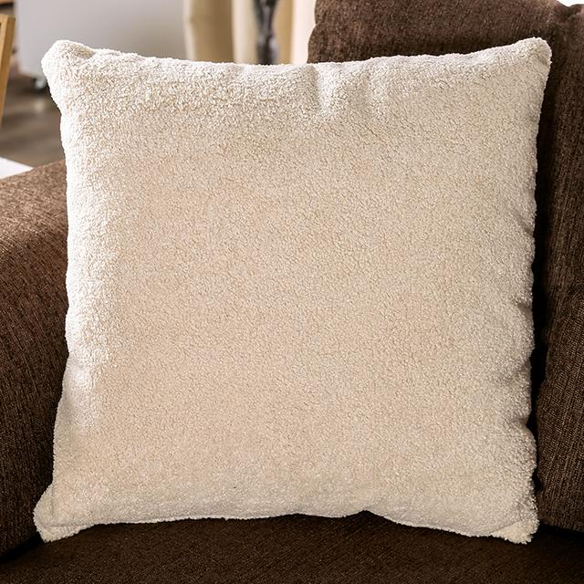 BELSIZE Loveseat Grey, Beige, & Choclate