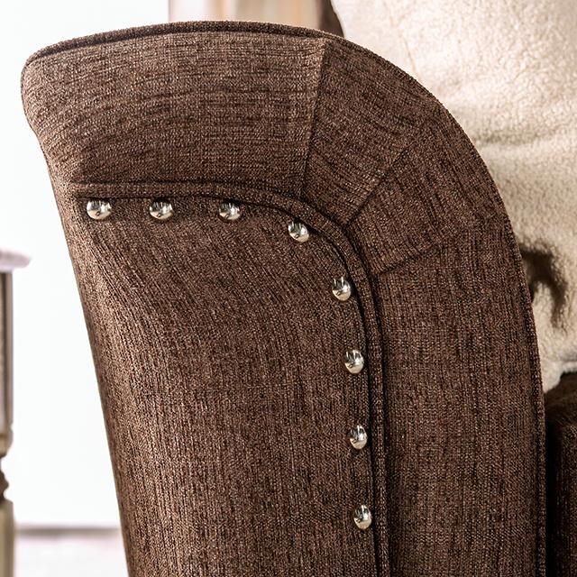 BELSIZE Loveseat Grey, Beige, & Choclate