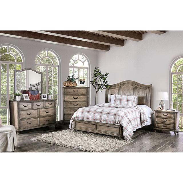 BELGRADE I Rustic Natural Tone Mirror - Dream Home Furniture & Mattress (Waite Park, MN)
