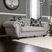 VIVIANA Gray/Black Love Seat, Gray - Dream Home Furniture & Mattress (Waite Park, MN)