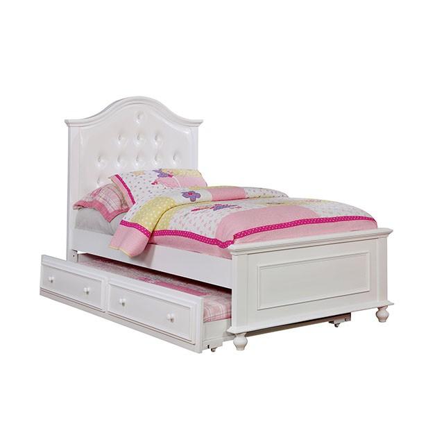 OLIVIA White Full & Twin Bed - Dream Home Furniture & Mattress (Waite Park, MN)