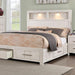 KARLA Cal.King Bed, White - Dream Home Furniture & Mattress (Waite Park, MN)