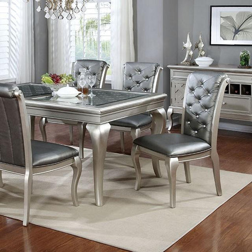 Amina Champagne Dining Table - Dream Home Furniture & Mattress (Waite Park, MN)