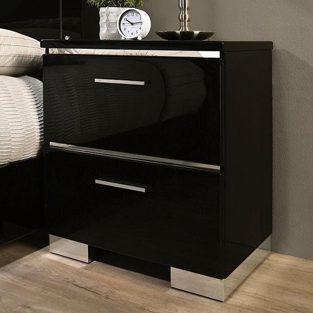 CARLIE Night Stand w/ USB Plug - Dream Home Furniture & Mattress (Waite Park, MN)