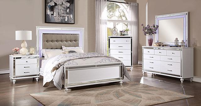 Brachium Queen Bedroom Set Silver - Dream Home Furniture & Mattress (Waite Park, MN)