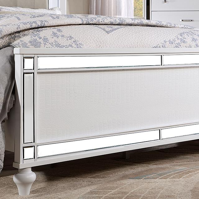 Brachium Queen Bedroom Set Silver - Dream Home Furniture & Mattress (Waite Park, MN)