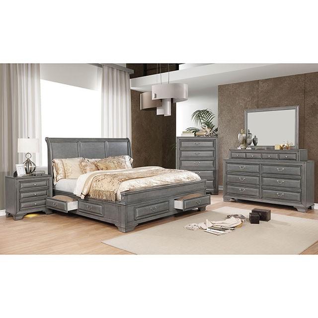 Brandt Gray Mirror - Dream Home Furniture & Mattress (Waite Park, MN)