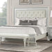 Stella Mia E.King & Queen Bed White & White - Dream Home Furniture & Mattress (Waite Park, MN)