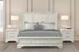 Stella Mia E.King & Queen Bed White & White - Dream Home Furniture & Mattress (Waite Park, MN)