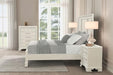 Stella Mia E.King & Queen Bed White & White - Dream Home Furniture & Mattress (Waite Park, MN)
