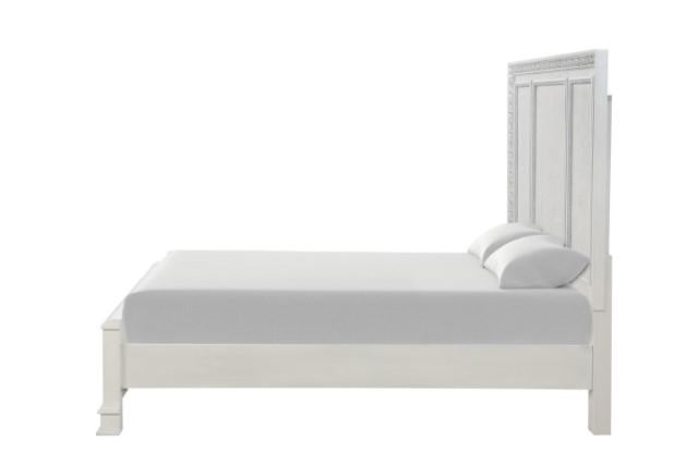 Stella Mia E.King & Queen Bed White & White - Dream Home Furniture & Mattress (Waite Park, MN)