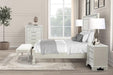 Stella Mia E.King & Queen Bed White & White - Dream Home Furniture & Mattress (Waite Park, MN)