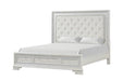 Stella Mia E.King & Queen Bed White & White - Dream Home Furniture & Mattress (Waite Park, MN)