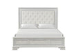 Stella Mia E.King & Queen Bed White & White - Dream Home Furniture & Mattress (Waite Park, MN)